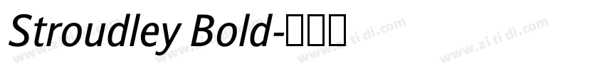 Stroudley Bold字体转换